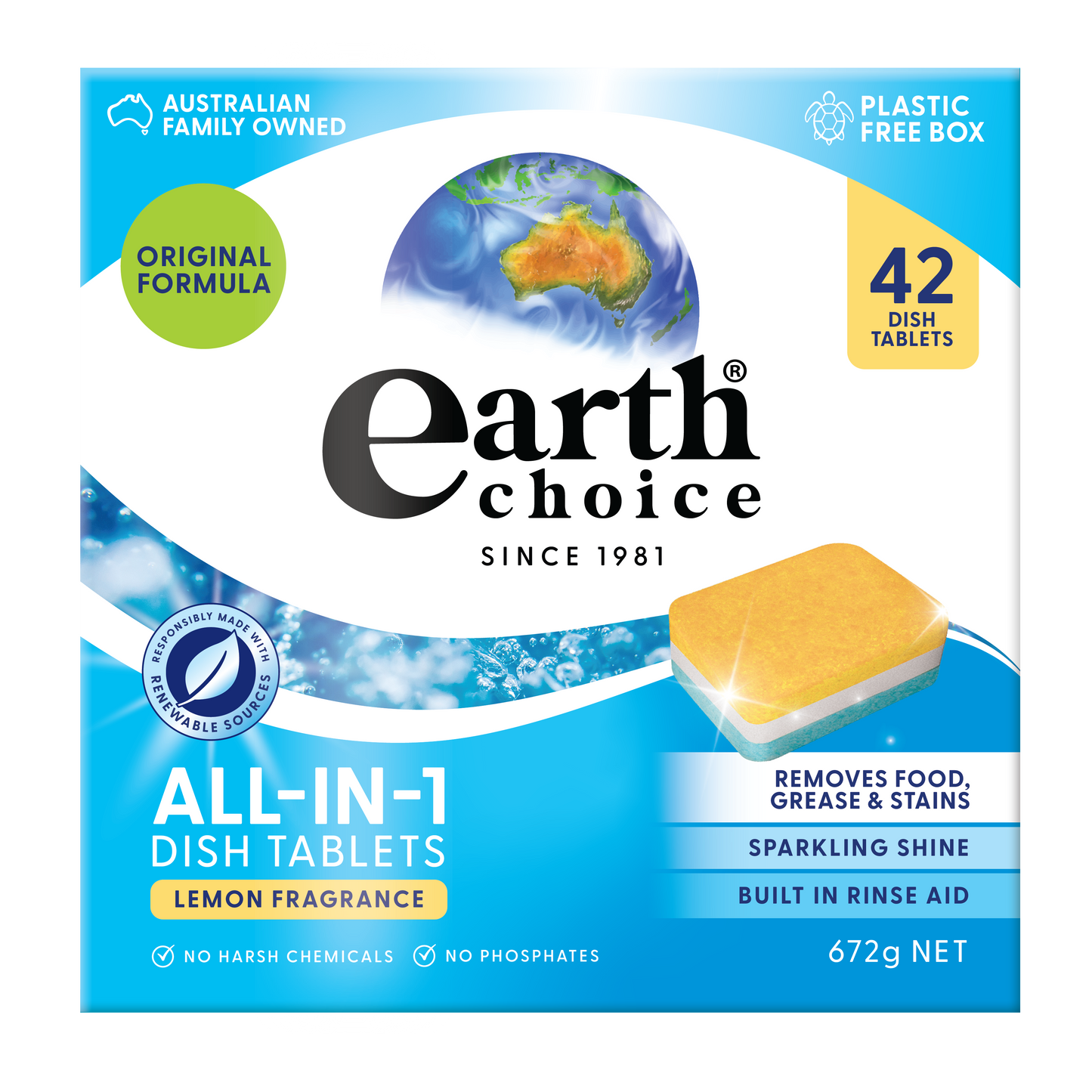 All in One Dishwashing Tablets 42 Pack