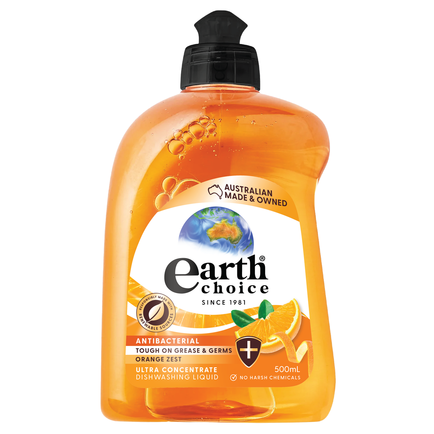 Antibacterial Orange Zest Concentrate Dishwashing Liquid 500ml