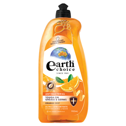 Antibacterial Orange Zest Concentrate Dishwashing Liquid 900ml