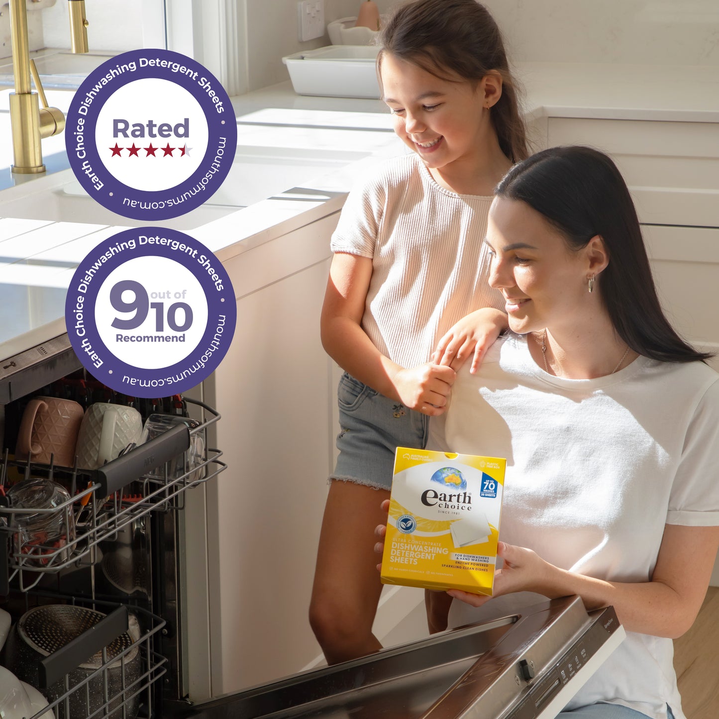 Earth Choice Dishwashing Detergent Sheets 35pk